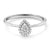 Pear Cluster Lab Grown Diamond Promise Ring