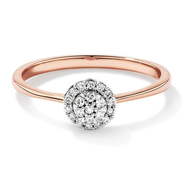 Round Cluster Lab Grown Diamond Promise Ring