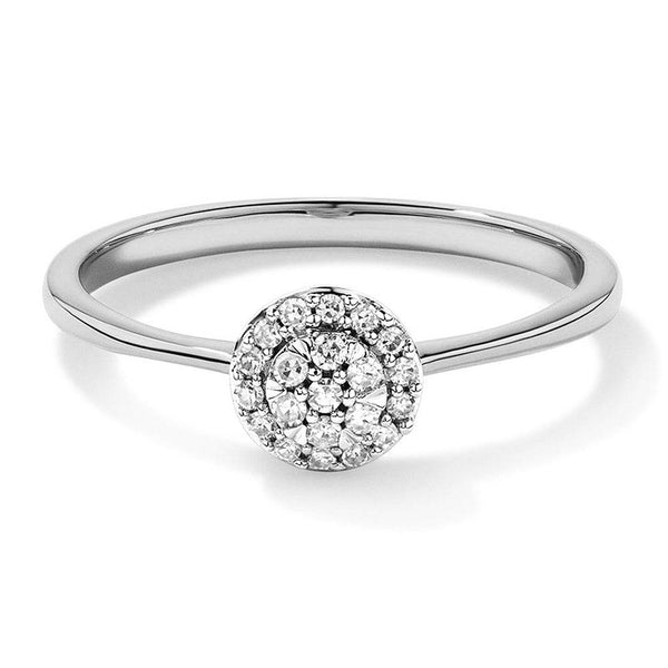Round Cluster Lab Grown Diamond Promise Ring