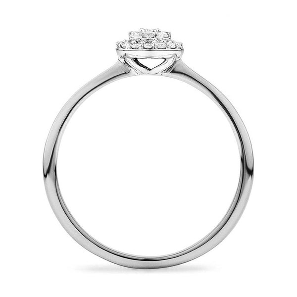Round Cluster Lab Grown Diamond Promise Ring