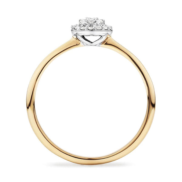 Round Cluster Lab Grown Diamond Promise Ring