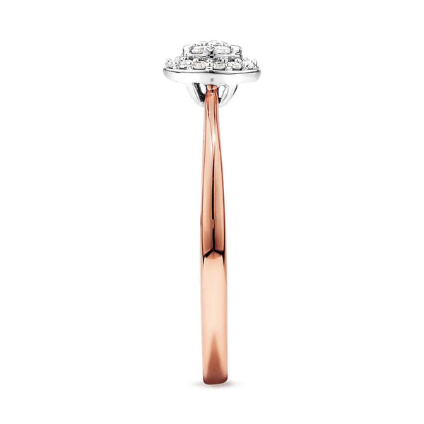 Round Cluster Lab Grown Diamond Promise Ring