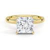 Classic Solitaire Princess Cut Moissanite Engagement Ring
