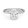 Classic Solitaire Oval Cut Moissanite Engagement Ring