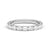 Lab Grown Emerald Cut Diamond Half Eternity Band