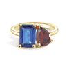 Toi et Moi Personalized Sapphire Birthstone Anniversary Ring