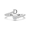 Lab Grown Diamond Personalized Initial Promise Ring