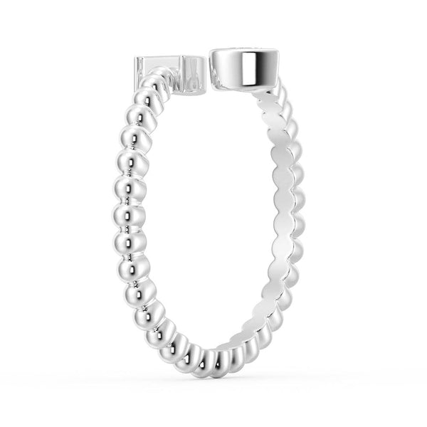 Lab Grown Diamond Personalized Initial Promise Ring