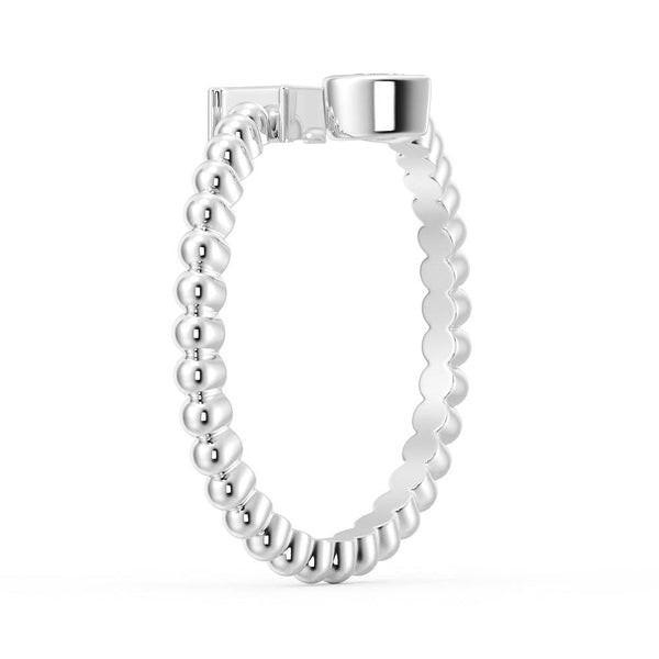 Lab Grown Diamond Personalized Initial Promise Ring