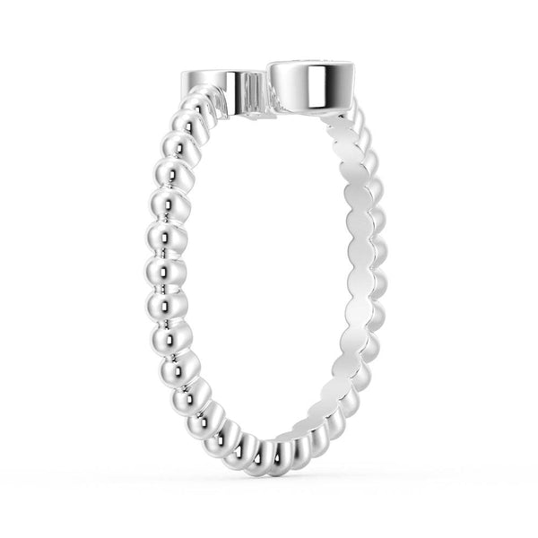 Lab Grown Diamond Personalized Initial Promise Ring