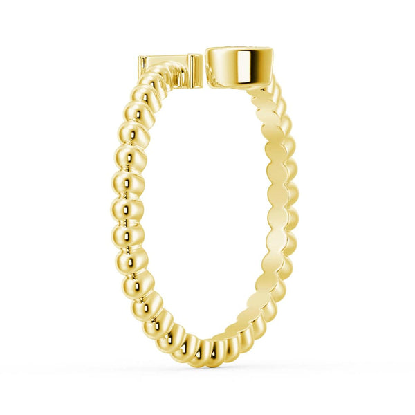 Lab Grown Diamond Personalized Initial Promise Ring