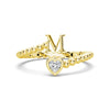 Lab Grown Diamond Personalized Initial Promise Ring