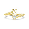 Lab Grown Diamond Personalized Initial Promise Ring