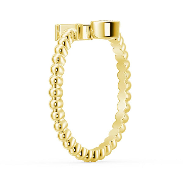 Lab Grown Diamond Personalized Initial Promise Ring