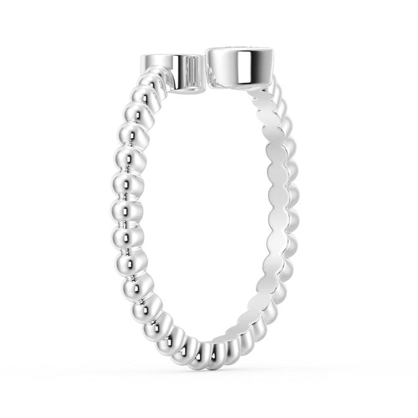 Lab Grown Diamond Personalized Initial Promise Ring