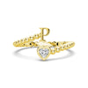 Lab Grown Diamond Personalized Initial Promise Ring