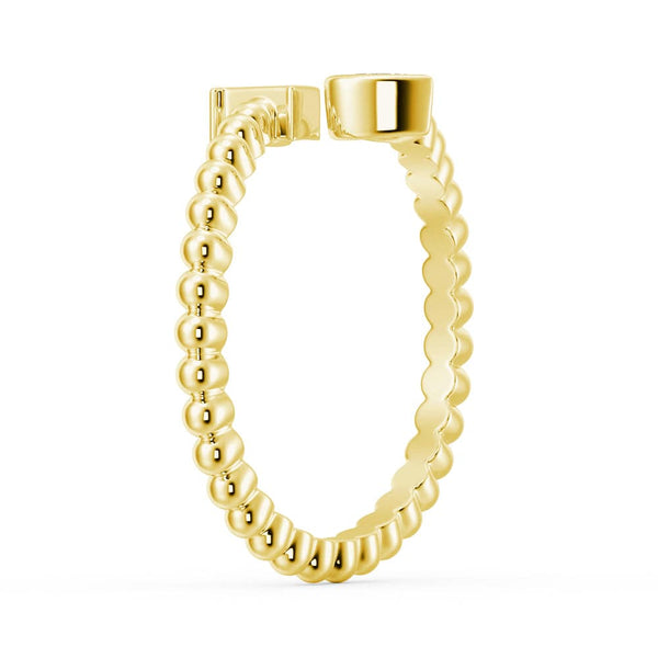 Lab Grown Diamond Personalized Initial Promise Ring