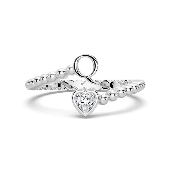 Lab Grown Diamond Personalized Initial Promise Ring
