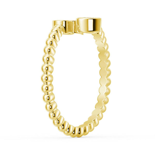 Lab Grown Diamond Personalized Initial Promise Ring