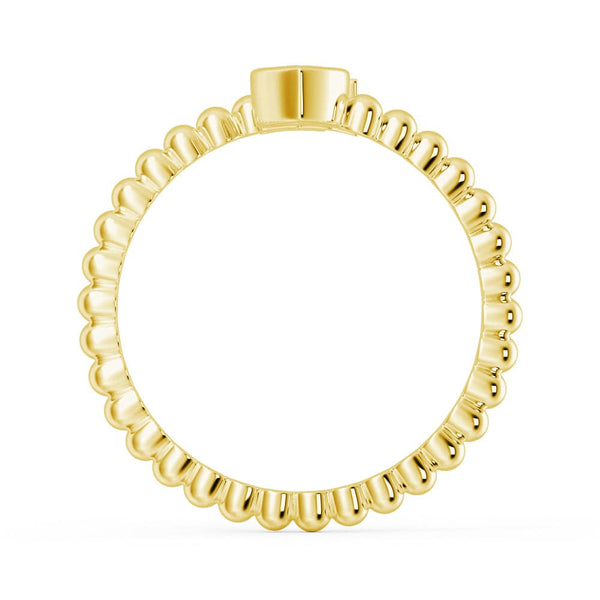 Lab Grown Diamond Personalized Initial Promise Ring