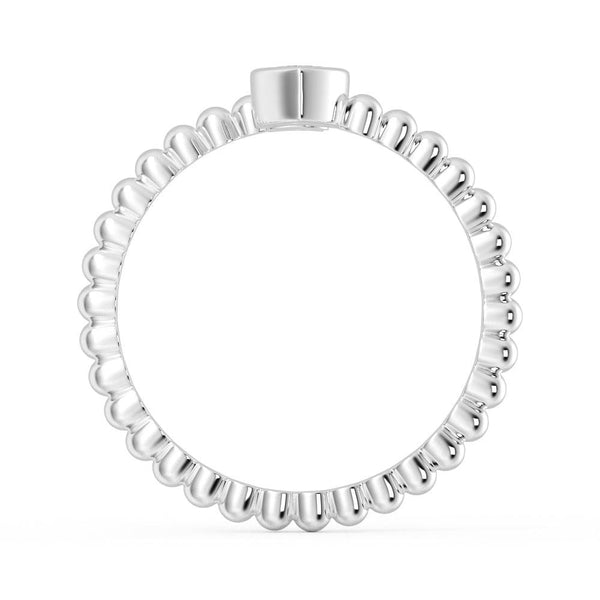 Lab Grown Diamond Personalized Initial Promise Ring