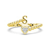 Lab Grown Diamond Personalized Initial Promise Ring