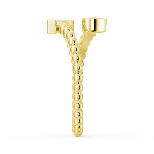 Lab Grown Diamond Personalized Initial Promise Ring