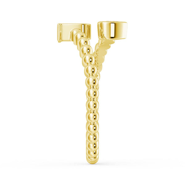 Lab Grown Diamond Personalized Initial Promise Ring