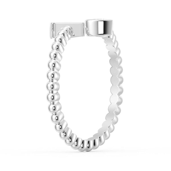 Lab Grown Diamond Personalized Initial Promise Ring