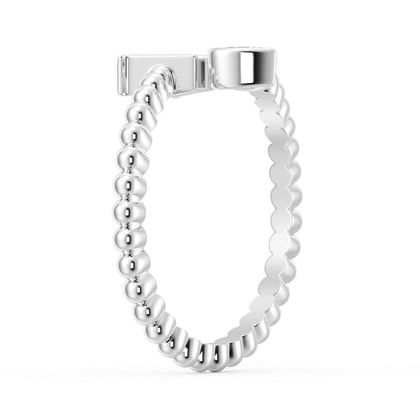 Lab Grown Diamond Personalized Initial Promise Ring