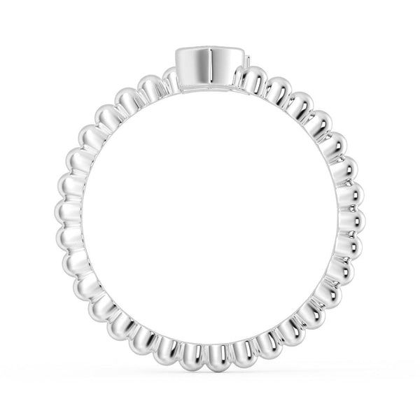 Lab Grown Diamond Personalized Initial Promise Ring