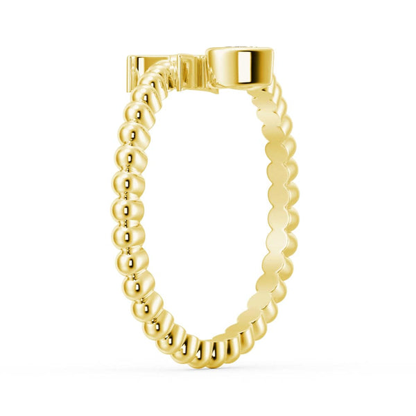 Lab Grown Diamond Personalized Initial Promise Ring