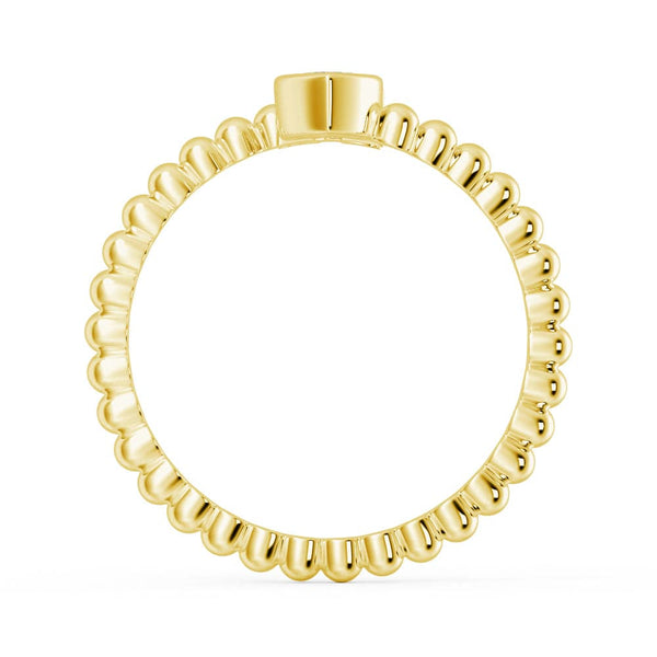 Lab Grown Diamond Personalized Initial Promise Ring