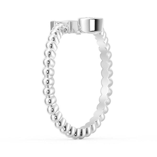 Lab Grown Diamond Personalized Initial Promise Ring