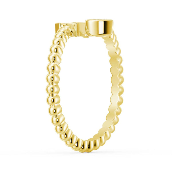 Lab Grown Diamond Personalized Initial Promise Ring