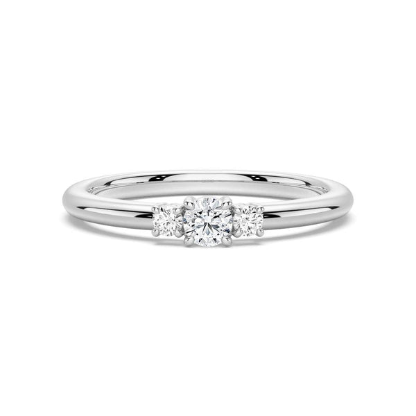 True Love Lab Grown Diamond Three Stone Promise Ring