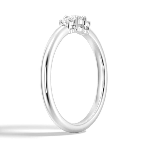 True Love Lab Grown Diamond Three Stone Promise Ring