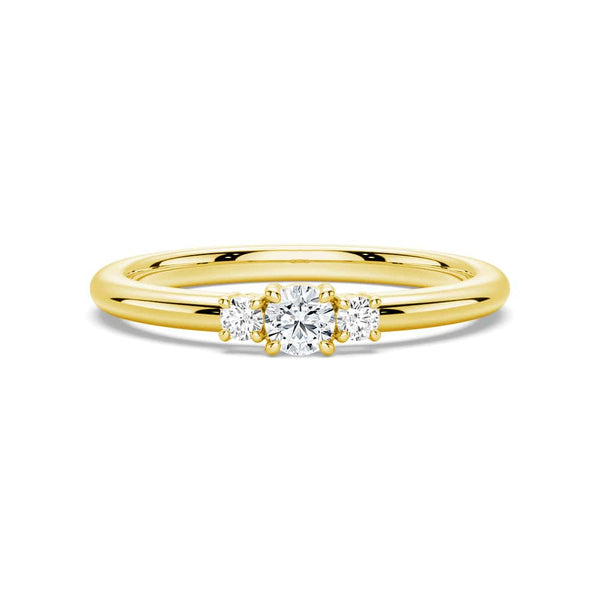 True Love Lab Grown Diamond Three Stone Promise Ring