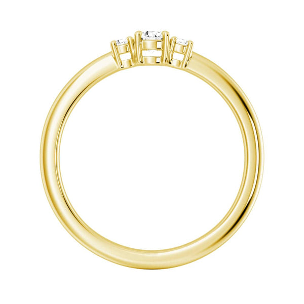 True Love Lab Grown Diamond Three Stone Promise Ring