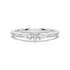 True Love Heart and Pear Lab Grown Diamond Promise Ring