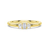 True Love Emerald Cut Lab Grown Diamond Promise Ring