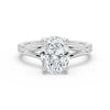 Classic Oval Solitaire Engagement Ring with Split Shank