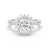 Vintage Inspired Round Halo Engagement Ring
