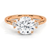 Floating Three Stone Lab Grown Diamond Engagement Ring
