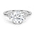 Floating Three Stone Lab Grown Diamond Engagement Ring