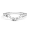 Willow Curved Lab Grown Diamond Band