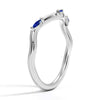 Willow Curved Lab Grown Sapphire Band