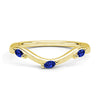 Willow Curved Lab Grown Sapphire Band