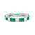 Timeless Created Emerald and Lab Grown Diamond Eternity Band