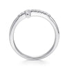 Modern Cross Lab Grown Diamond Accent Ring